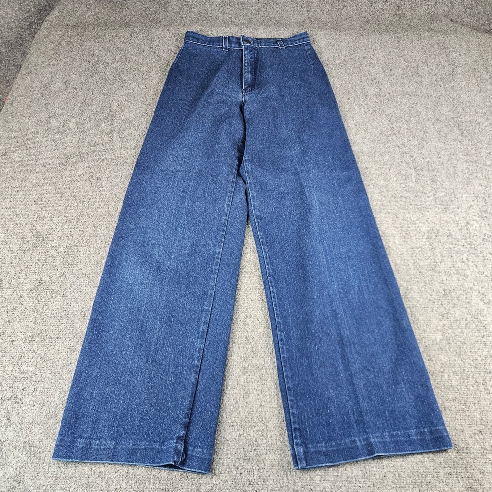 Vintage Levis 2087 High Waisted Wide Leg Jeans Dark Wash Made in USA Size 10 28w